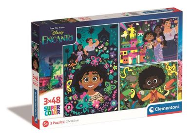 Clementoni, Super Color, Disney Encanto, puzzle, 3-48 piese