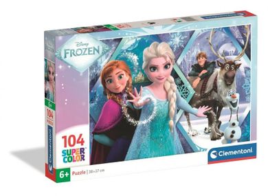 Clementoni, Super Color, Frozen, puzzle, 104 piese