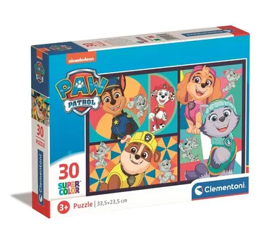 Clementoni, Super Color, Paw Patrol, puzzle, 30 piese