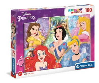 Clementoni, Super Color, Princess, puzzle, 180 piese