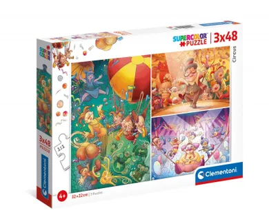 Clementoni, Super Color, The Circus, puzzle, 144 piese