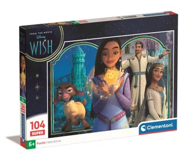 Clementoni, Super, Disney, Wish puzzle, 104 piese