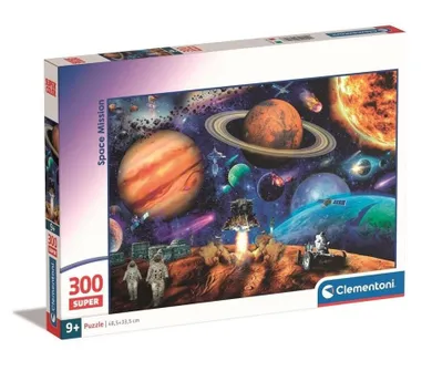 Clementoni, Super, Space Mission, puzzle, 300 piese