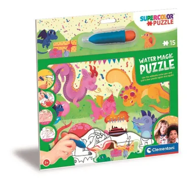 Clementoni, Water Magic, Baby Dragons, puzzle, 15 piese