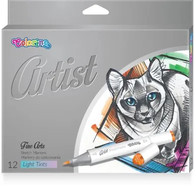 Colorino, Artist, set de markere, pastel, 12 culoare