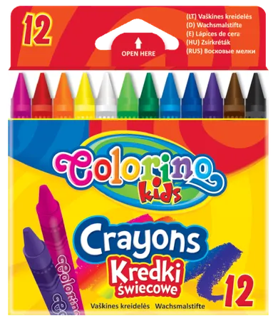 Colorino, creioane cerate, 12 culoare