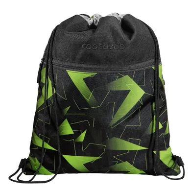 Coocazoo, rucsac cu snur, 43-34 cm, Lime Flash