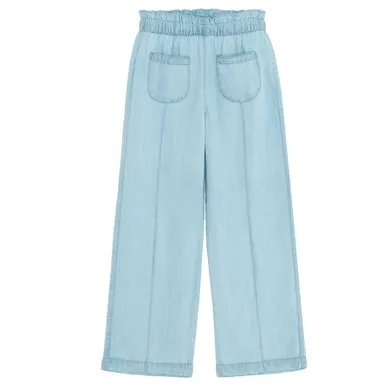 Cool Club, Blugi pentru fete, wide fit, albastru