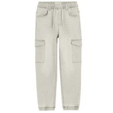 Cool Club, Blugi reglabili pentru baieti, croiala jogger, gri