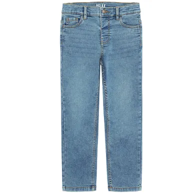 Cool Club, Blugi reglabili pentru baieti, croiala relax, albastru