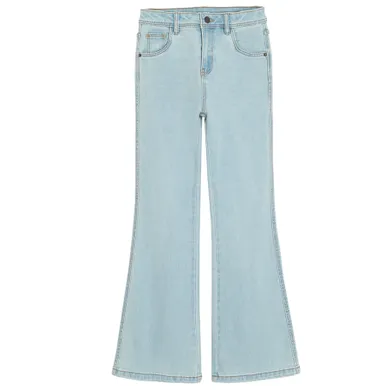 Cool Club, Blugi reglabili pentru fete, croiala flare, albastru