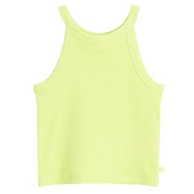 Cool Club, Bluza cu bretele, din tricot striat, verde