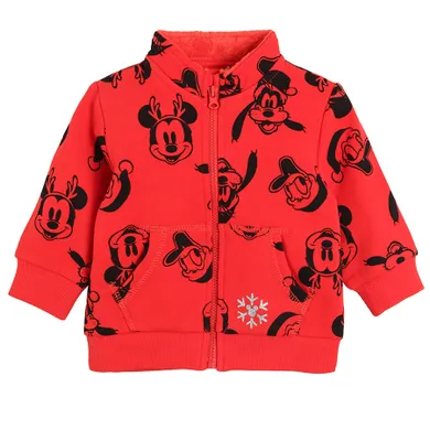 Cool Club, Bluza cu fermoar pentru baieti, rosu, imprimeu Disney