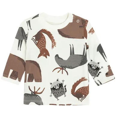 Cool Club, Bluza cu maneca lunga pentru baieti, alb