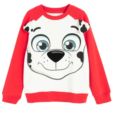 Cool Club, Bluza cu maneca lunga pentru baieti, alb, imprimeu Paw Patrol