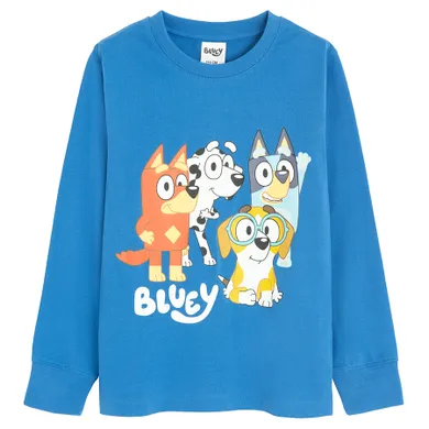 Cool Club, Bluza cu maneca lunga pentru baieti, albastru, imprimeu Bluey