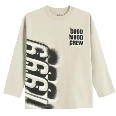 Cool Club, Bluza cu maneca lunga pentru baieti, bej