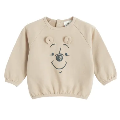 Cool Club, Bluza cu maneca lunga pentru baieti, bej, imprimeu Winnie the Pooh