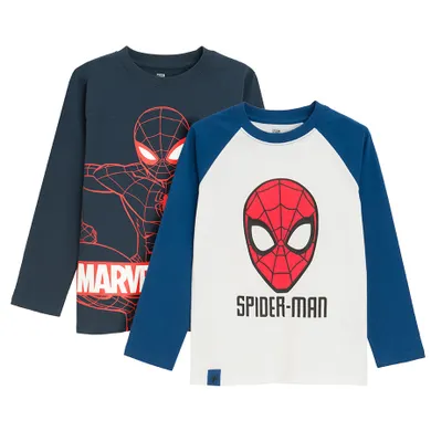 Cool Club, Bluza cu maneca lunga pentru baieti, mix, imprimeu Spider-Man, set, 2 buc.