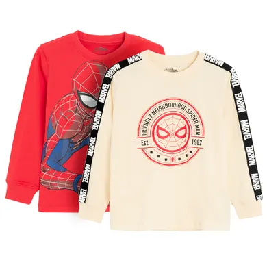 Cool Club, Bluza cu maneca lunga pentru baieti, mix, imprimeu Spider-Man, set, 2 buc.