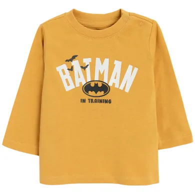 Cool Club, Bluza cu maneca lunga pentru baieti, mustar, imprimeu Batman