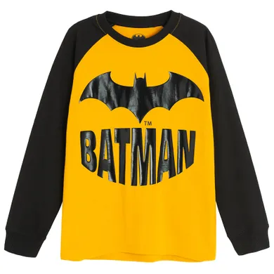 Cool Club, Bluza cu maneca lunga pentru baieti, mustar, imprimeu Batman