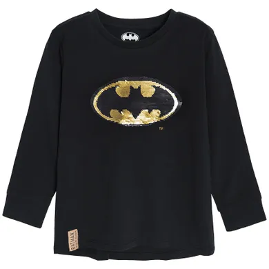 Cool Club, Bluza cu maneca lunga pentru baieti, negru, imprimeu Batman