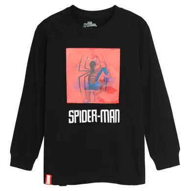 Cool Club, Bluza cu maneca lunga pentru baieti, negru, imprimeu Spider-Man