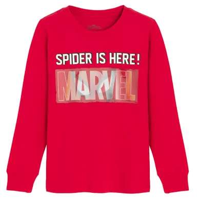 Cool Club, Bluza cu maneca lunga pentru baieti, rosu, imprimeu Spider-Man