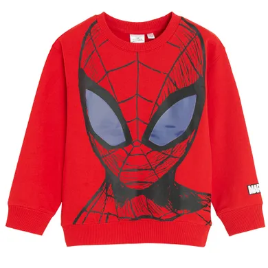 Cool Club, Bluza cu maneca lunga pentru baieti, rosu, imprimeu Spider-Man