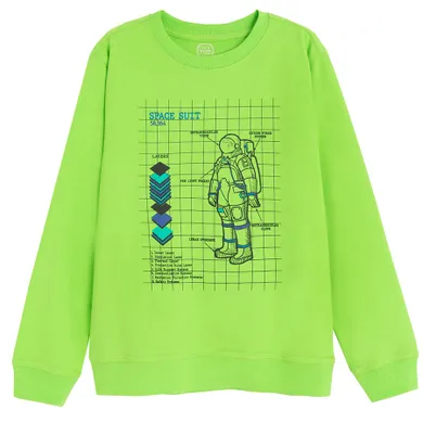 Cool Club, Bluza cu maneca lunga pentru baieti, verde fluo