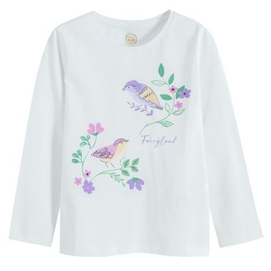 Cool Club, Bluza cu maneca lunga pentru fete, alb