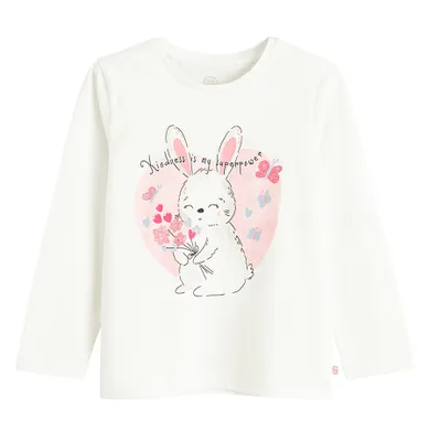 Cool Club, Bluza cu maneca lunga pentru fete, alb