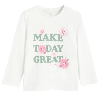 Cool Club, Bluza cu maneca lunga pentru fete, alb