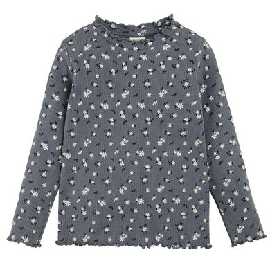 Cool Club, Bluza cu maneca lunga pentru fete, bleumarin, imprimeu flori