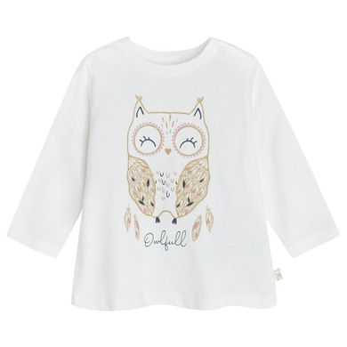 Cool Club, Bluza cu maneca lunga pentru fete, ecru