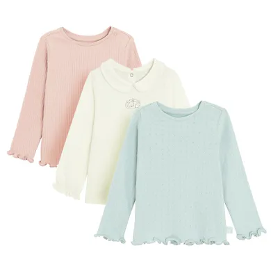 Cool Club, Bluza cu maneca lunga pentru fete, mix, set, 3 buc.