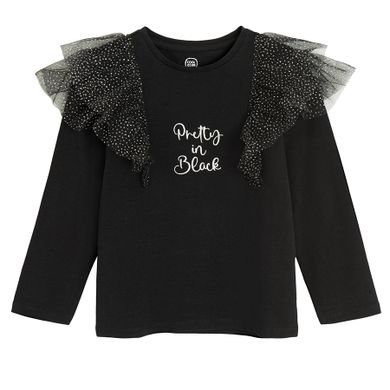 Cool Club, Bluza cu maneca lunga pentru fete, negru