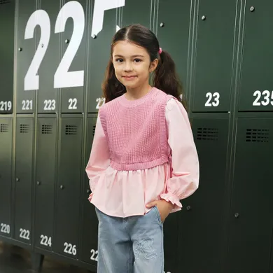 Cool Club, Bluza cu maneca lunga pentru fete, roz