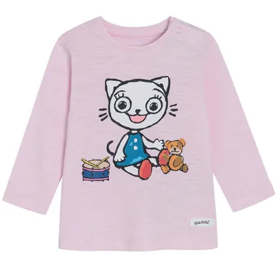 Cool Club, Bluza cu maneca lunga pentru fete, roz, imprimeu Kittykit