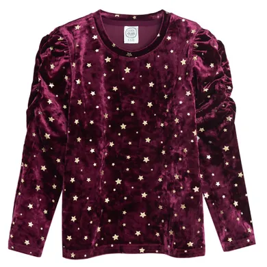 Cool Club, Bluza cu maneca lunga pentru fete, velur, violet