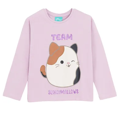 Cool Club, Bluza cu maneca lunga pentru fete, violet, imprimeu Squishmallows