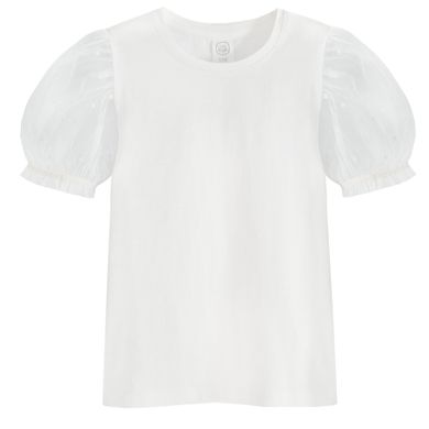 Cool Club, Bluza cu maneca scurta pentru fete, alb