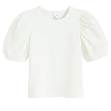 Cool Club, Bluza cu maneca scurta pentru fete, alb