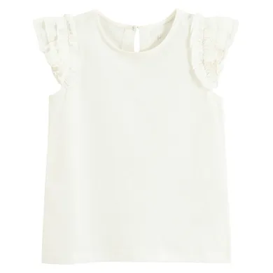 Cool Club, Bluza cu maneca scurta pentru fete, alb