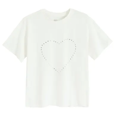 Cool Club, Bluza cu maneca scurta pentru fete, alb