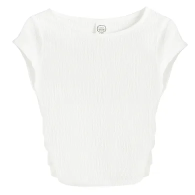 Cool Club, Bluza cu maneca scurta pentru fete, alb