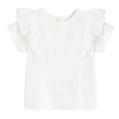 Cool Club, Bluza cu maneca scurta pentru fete, alb