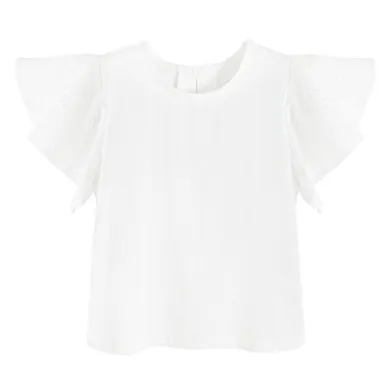 Cool Club, Bluza cu maneca scurta pentru fete, alb