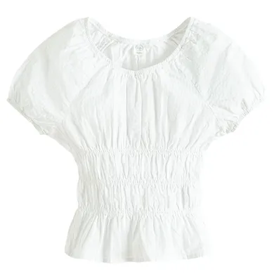 Cool Club, Bluza cu maneca scurta pentru fete, alb